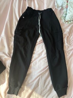FIGS Black Zamora Jogger Scrub Pants